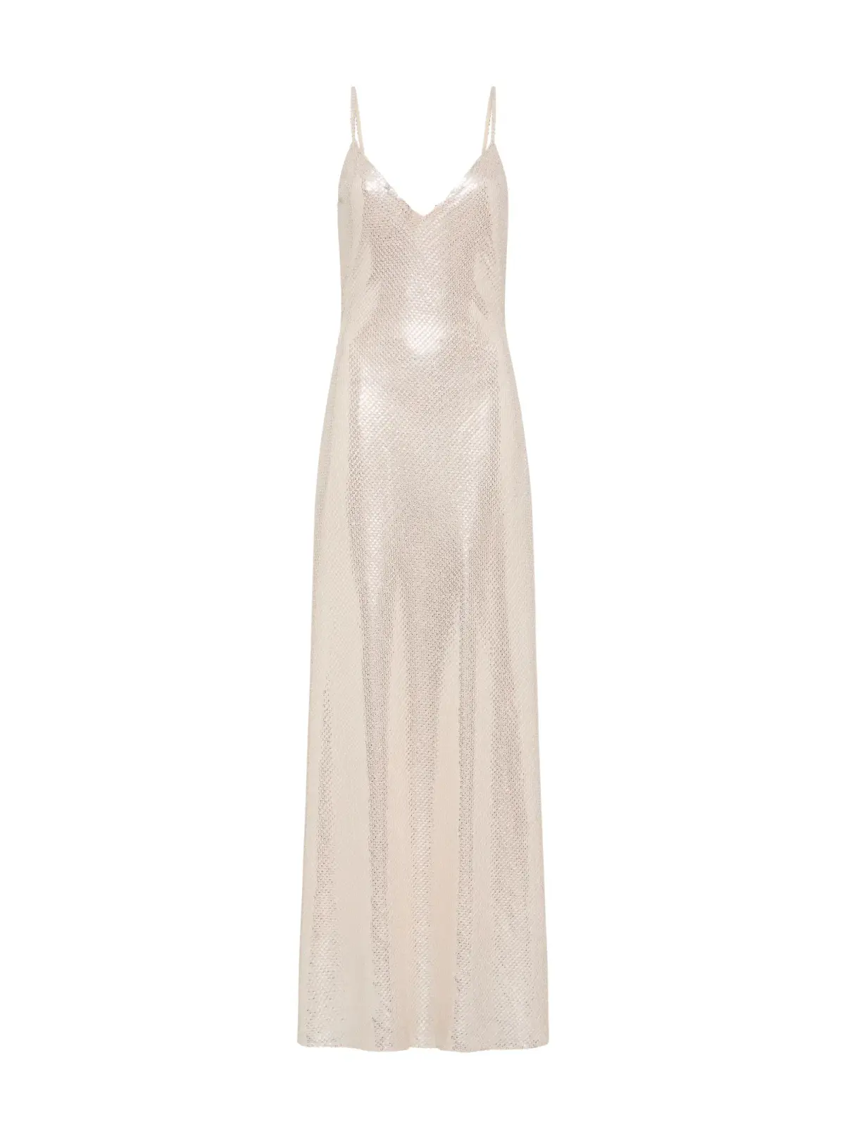 Manning Cartell High Voltage Slip Dress Nude Silver Size AU 8 - Image 5