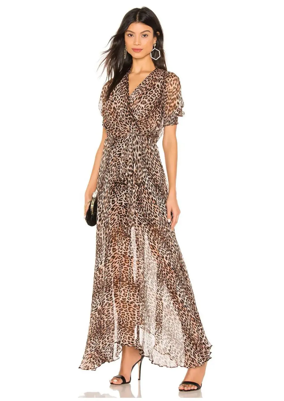 Bec & Bridge Kitty Kat Maxi Dress Leopard Print Size 10 for rent on The Volte - main image