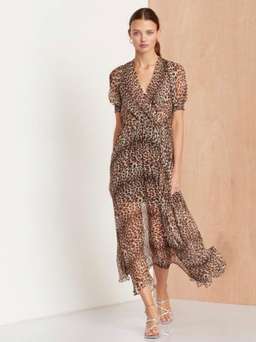 Bec & Bridge Kitty Kat Maxi Dress Leopard Print Size 10 for rent on The Volte - image 3