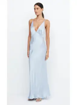 Bec & Bridge Moon Dance V Maxi Dress Dust Blue Size AU 6 for rent on The Volte - image 3