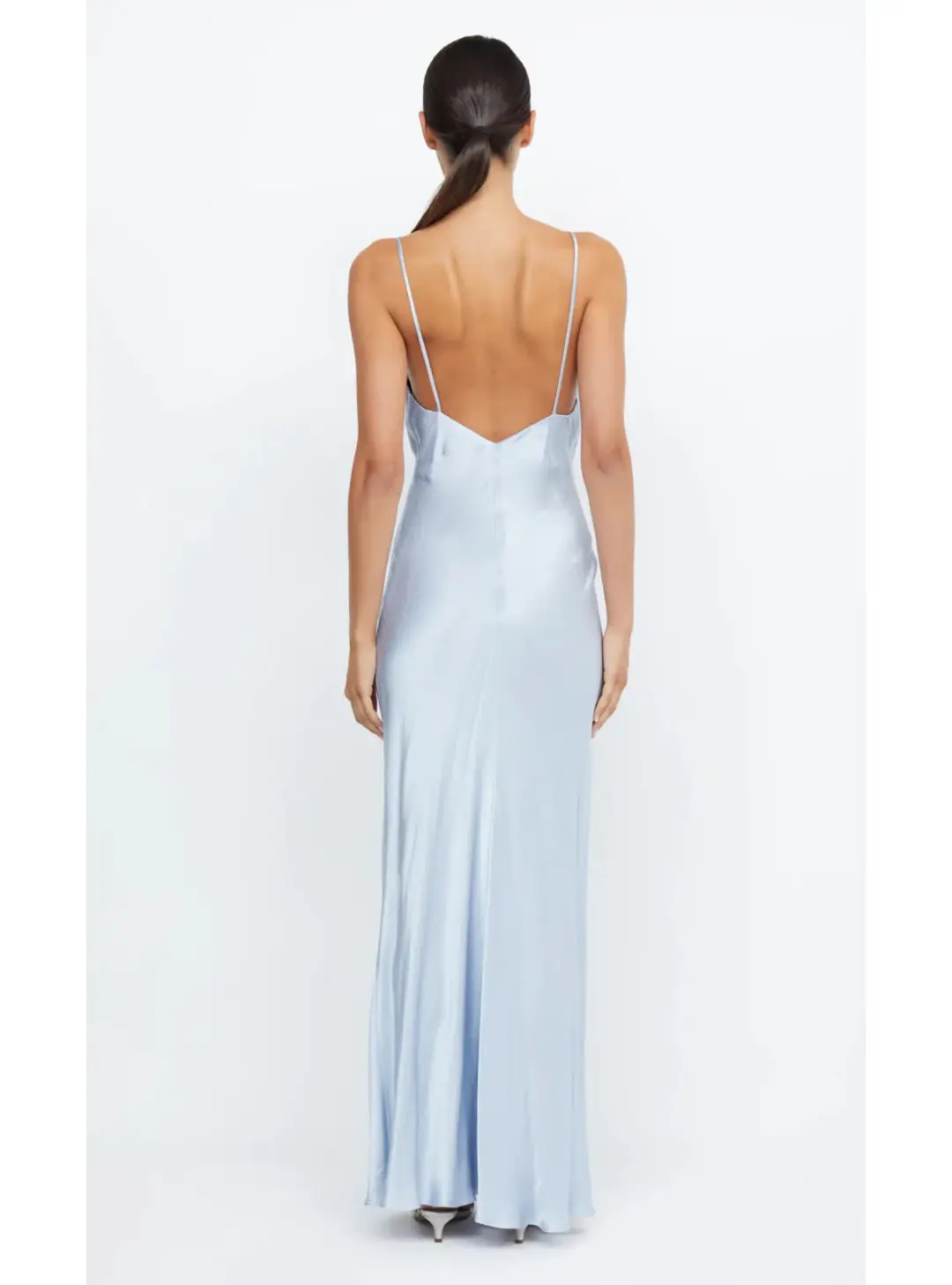 Bec & Bridge Moon Dance V Maxi Dress Dust Blue Size AU 6 for rent on The Volte - main image