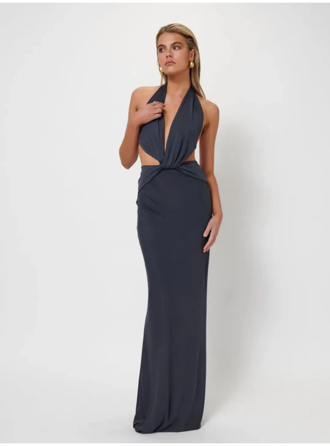 Effie Kat Harper Gown in Thunder Size M / AU 10 for rent on The Volte - main image
