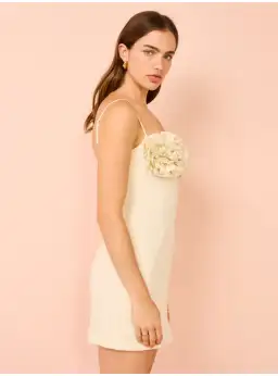 Rachel Gilbert Margot Mini Dress in Coconut Size 1 / AU 8 for rent on The Volte - image 3