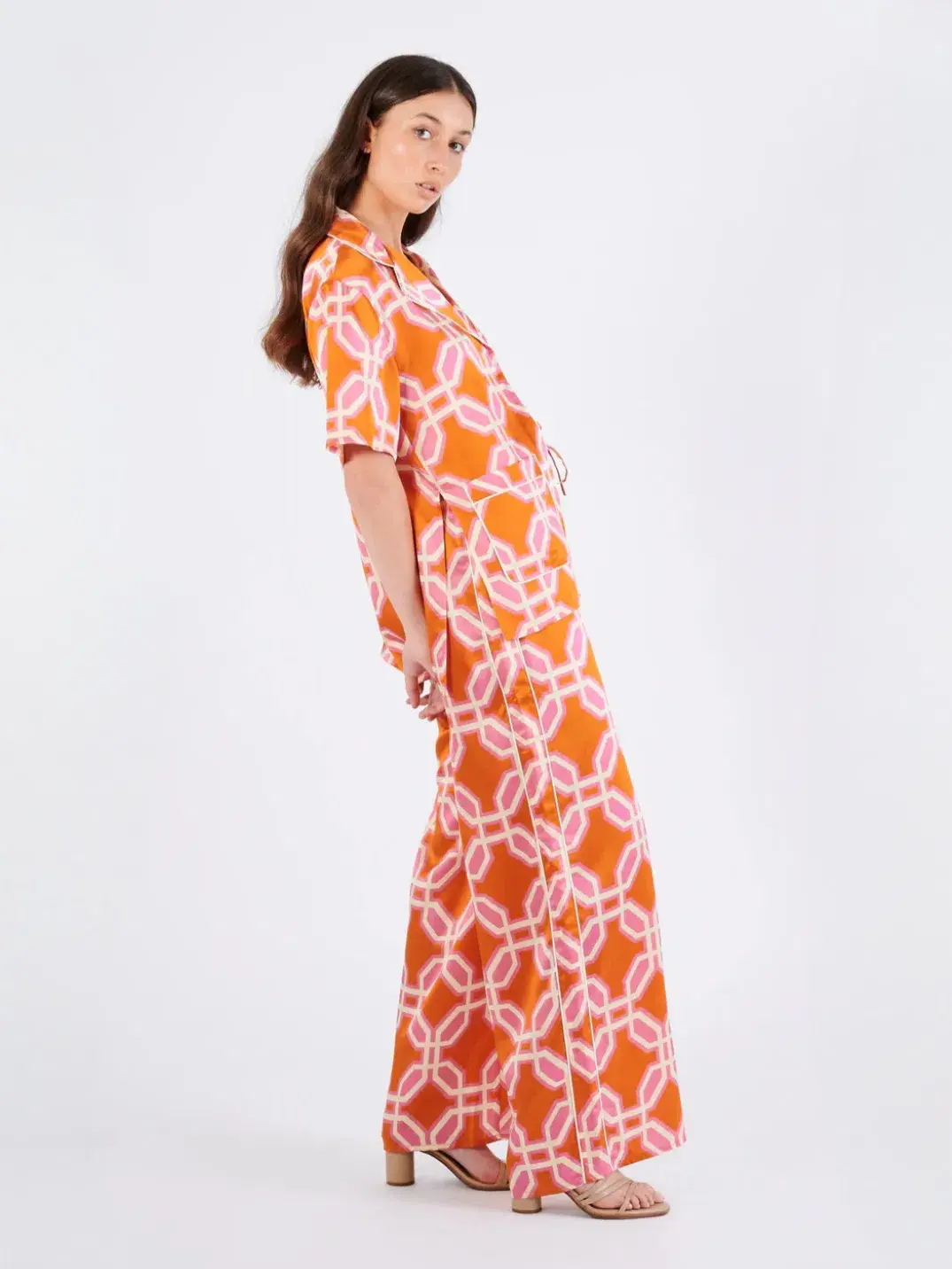 Rachel Gilbert Zila Set Orange/Pink Size AU 12 for rent on The Volte - main image