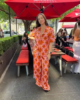 Rachel Gilbert Zila Set Orange/Pink Size AU 12 for rent on The Volte - image 4