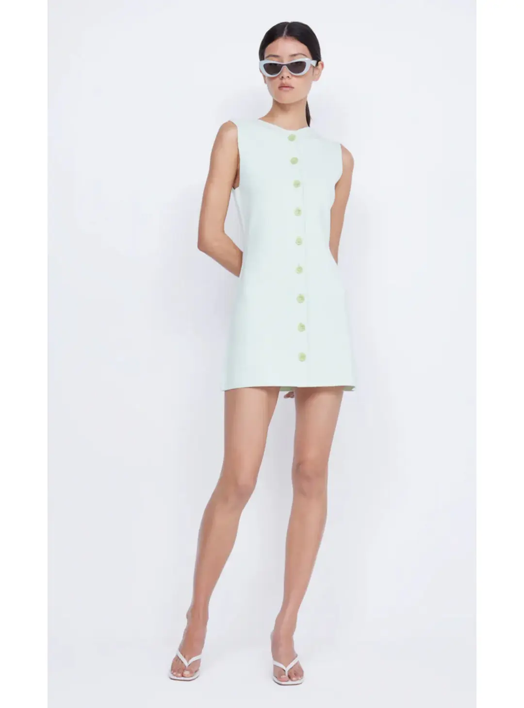 Bec & Bridge Ilora Knit Mini Dress Mint Size AU 10 for rent on The Volte - main image