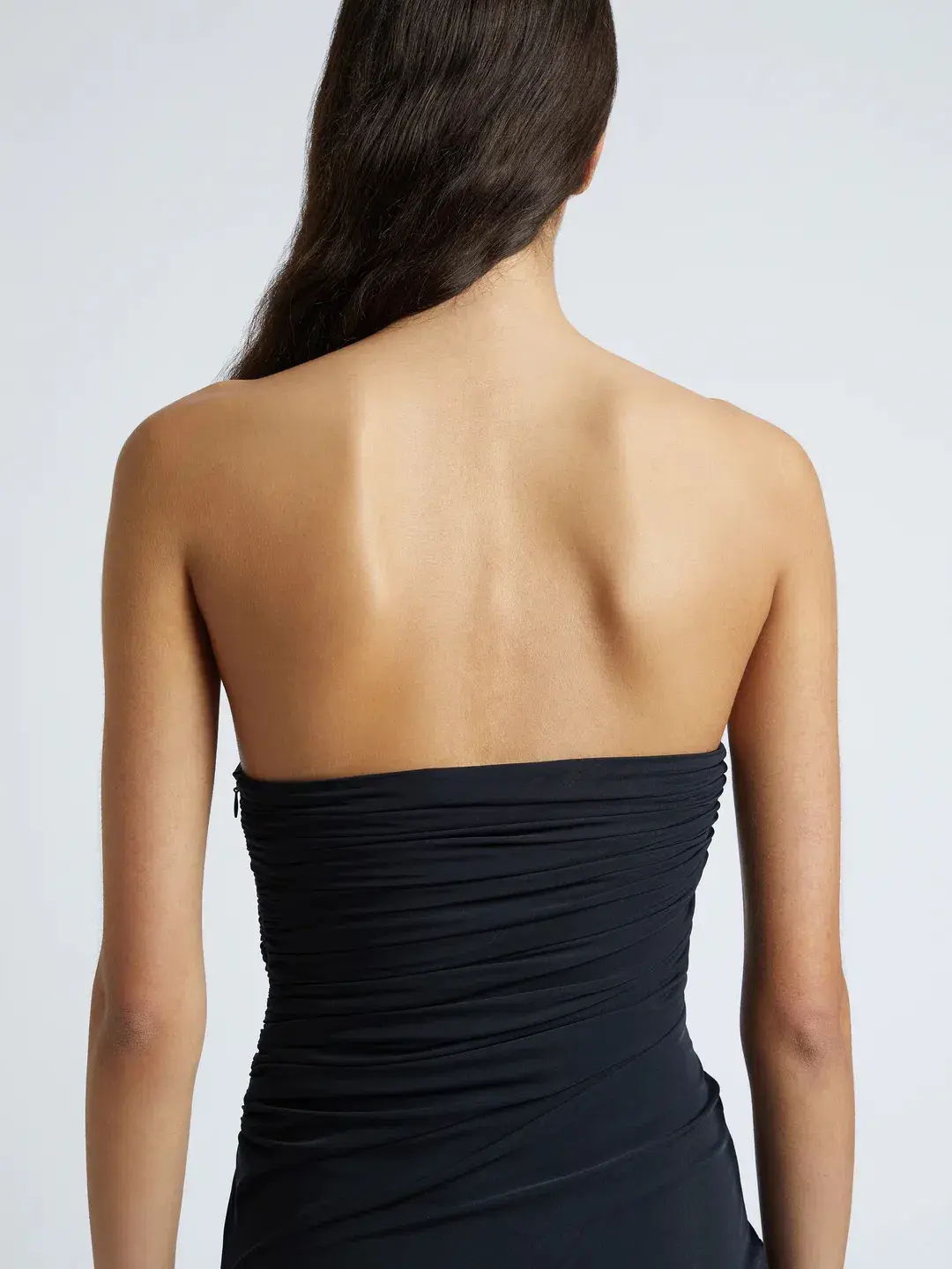 Christopher Esber Encompassed Looped Bodice Dress Black Size 8 / 8-10 AU for rent on The Volte - main image