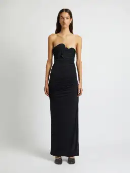 Christopher Esber Encompassed Looped Bodice Dress Black Size 8 / 8-10 AU for rent on The Volte - image 1