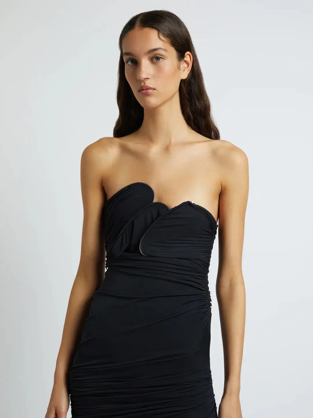 Christopher Esber Encompassed Looped Bodice Dress Black Size 8 / 8-10 AU for rent on The Volte - main image