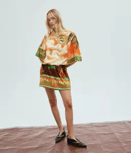 ALEMAIS Bunglalow Mini Dress Multi Size 8 for rent on The Volte - image 1