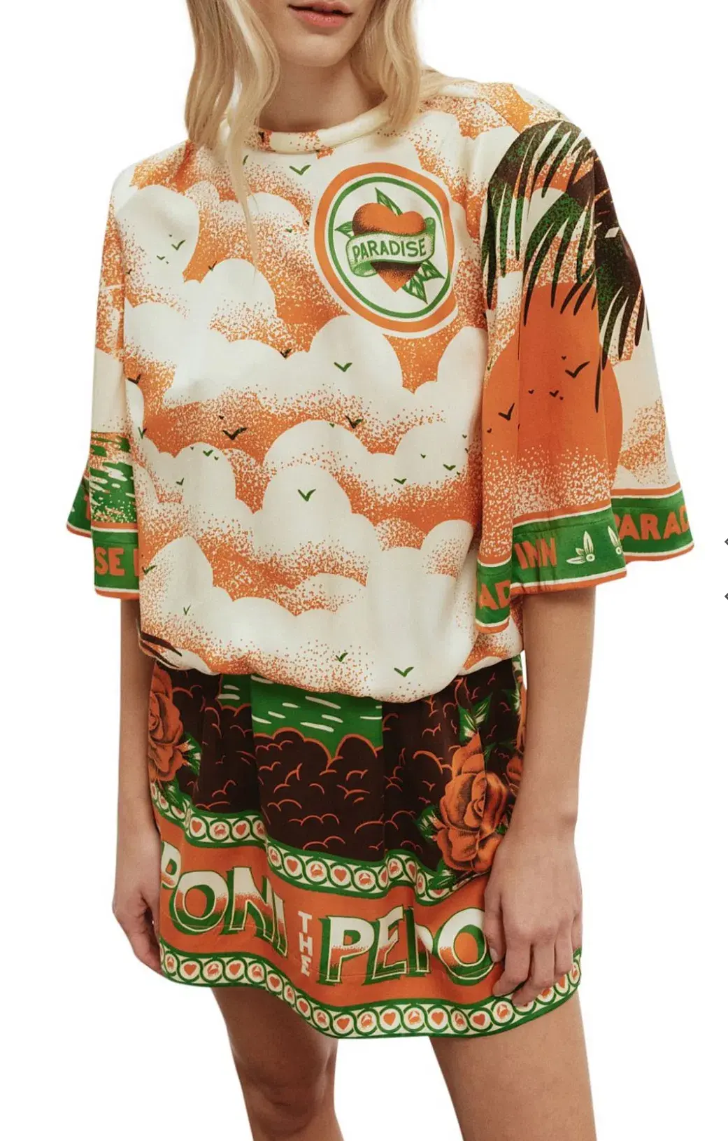 ALEMAIS Bunglalow Mini Dress Multi Size 8 for rent on The Volte - main image