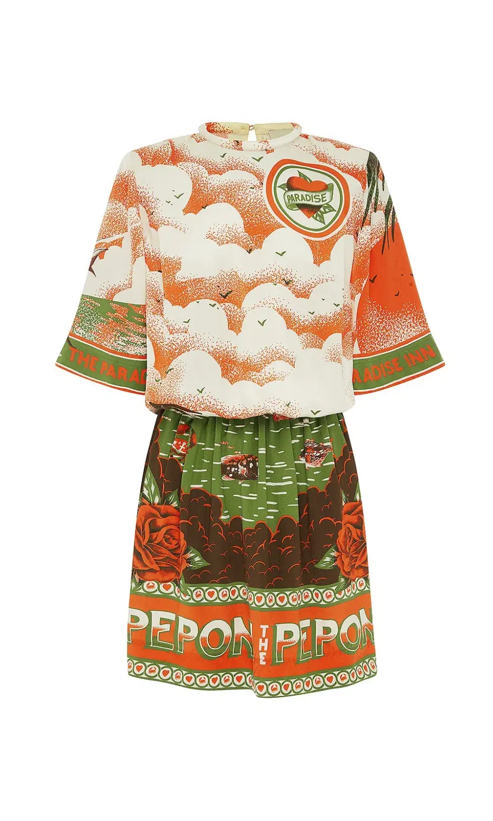 ALEMAIS Bunglalow Mini Dress Multi Size 8 for rent on The Volte - main image