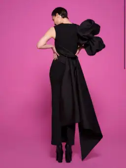 Solace London Moore Maxi Dress in Black Size 8 for rent on The Volte - image 1