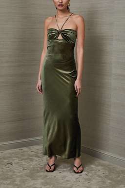 Dancing Queen Metallic Formal Maxi Dress- Bec and Bridge for rent on The Volte - image 2