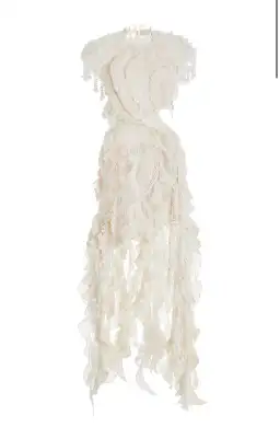 Zimmermann Wonderland Lace Frill Mini Dress Cream Size 0/ AU 8 for rent on The Volte - image 5