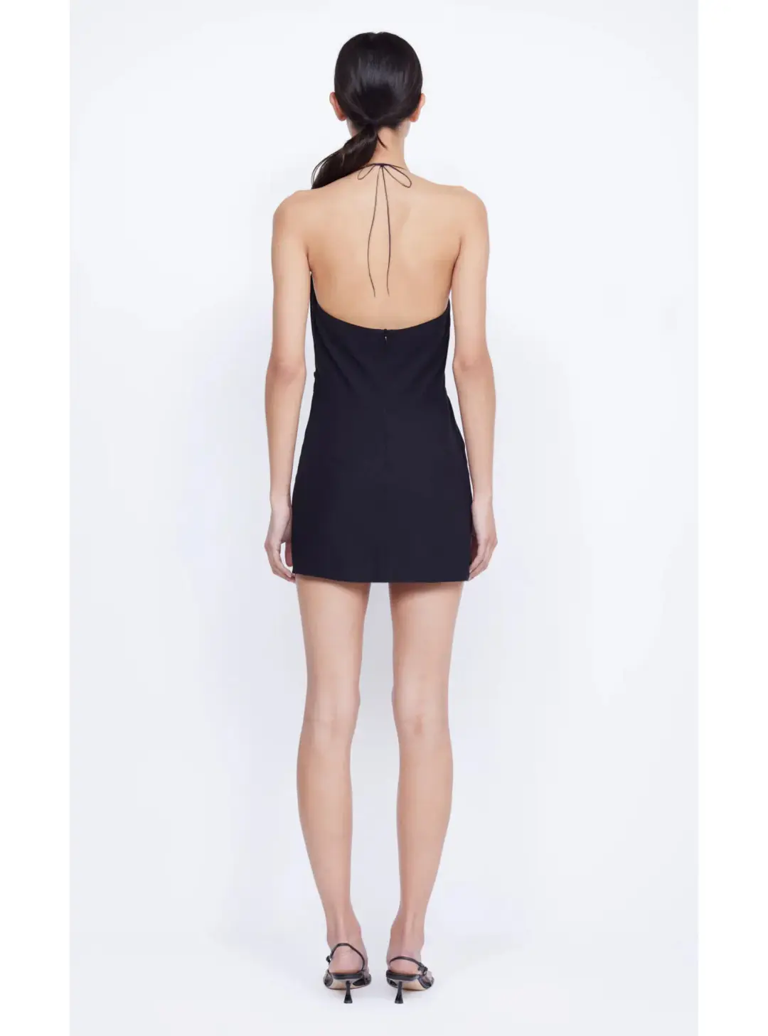 Bec & Bridge Desiree Tuck Mini Dress Black Size AU 10 for rent on The Volte - main image
