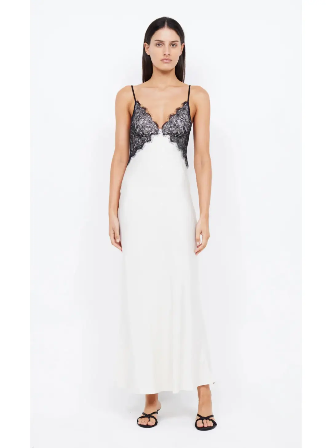 Bec & Bridge Emery Lace Maxi Dress Ivory/Black Size AU 6 for rent on The Volte - main image
