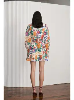 Kate Ford Palermo Long Sleeve Dress in Flora Size AU 10 for rent on The Volte - image 2