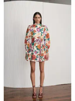 Kate Ford Palermo Long Sleeve Dress in Flora Size AU 10 for rent on The Volte - image 1