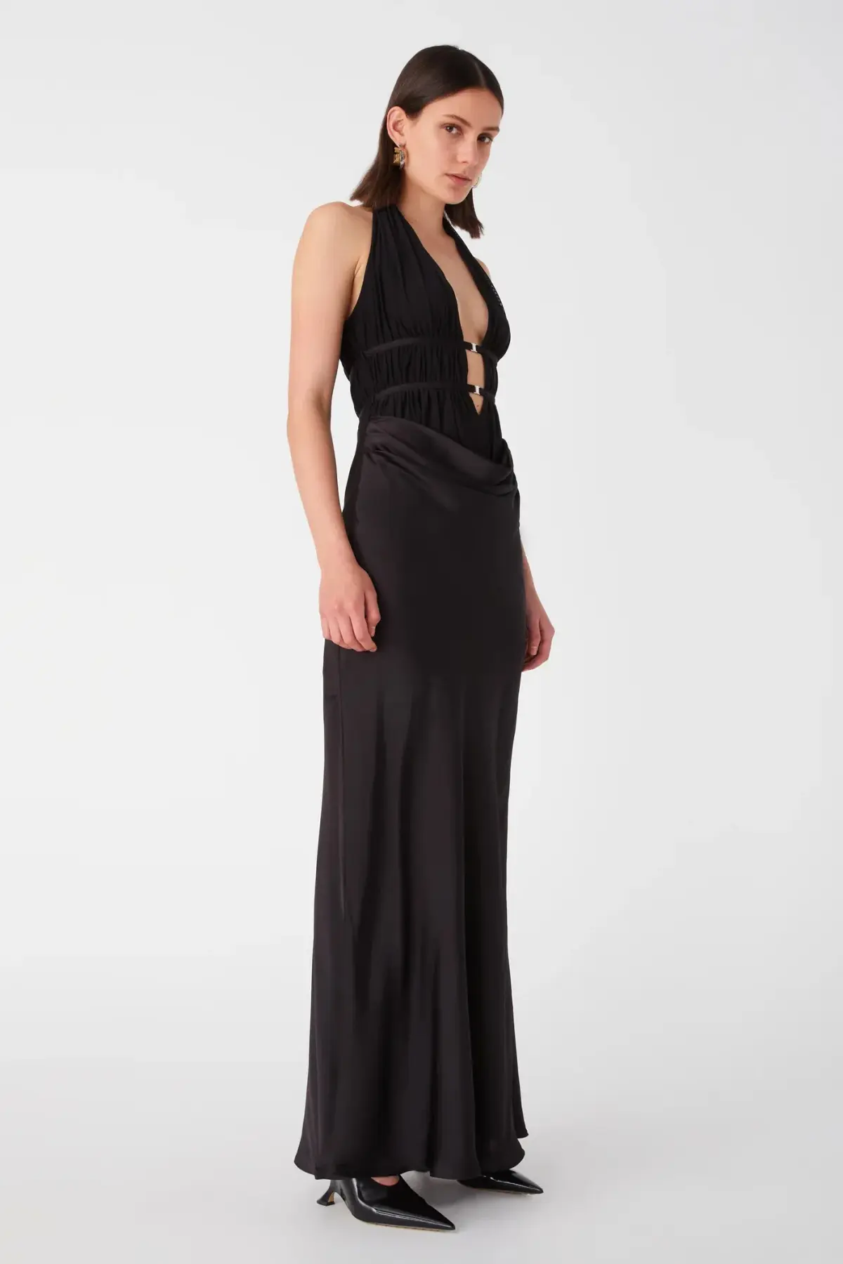 Misha Celine Maxi Dress Black Size 6 - Image 5