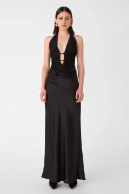 Misha Celine Maxi Dress Black Size 6 for rent on The Volte - image 1
