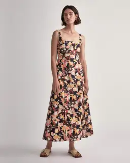Camilla & Marc Delfino Split Skirt Dress Print Size 10 for rent on The Volte - image 1