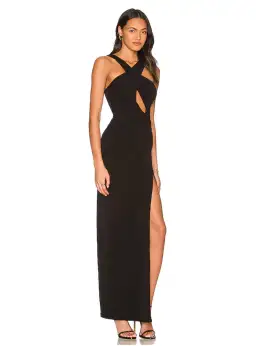 Love Nookie Belisse Maxi Dress Gown in Black Size XS / AU 6 for rent on The Volte - image 2