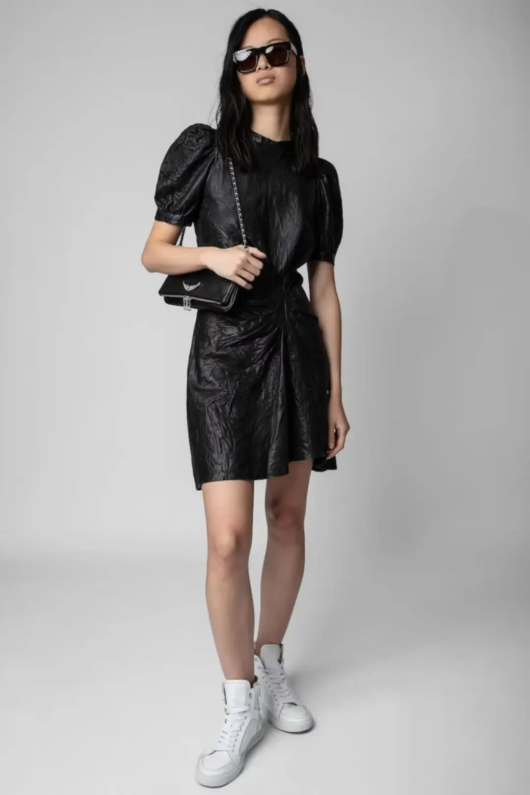 Zadig and Voltaire Rixe Lth Dress Black Size XS / AU 8 for rent on The Volte - main image