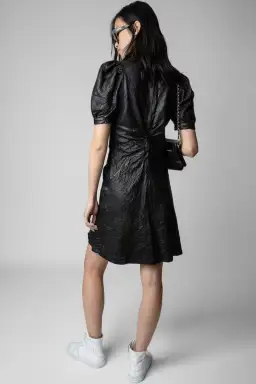 Zadig and Voltaire Rixe Lth Dress Black Size XS / AU 8 for rent on The Volte - image 5