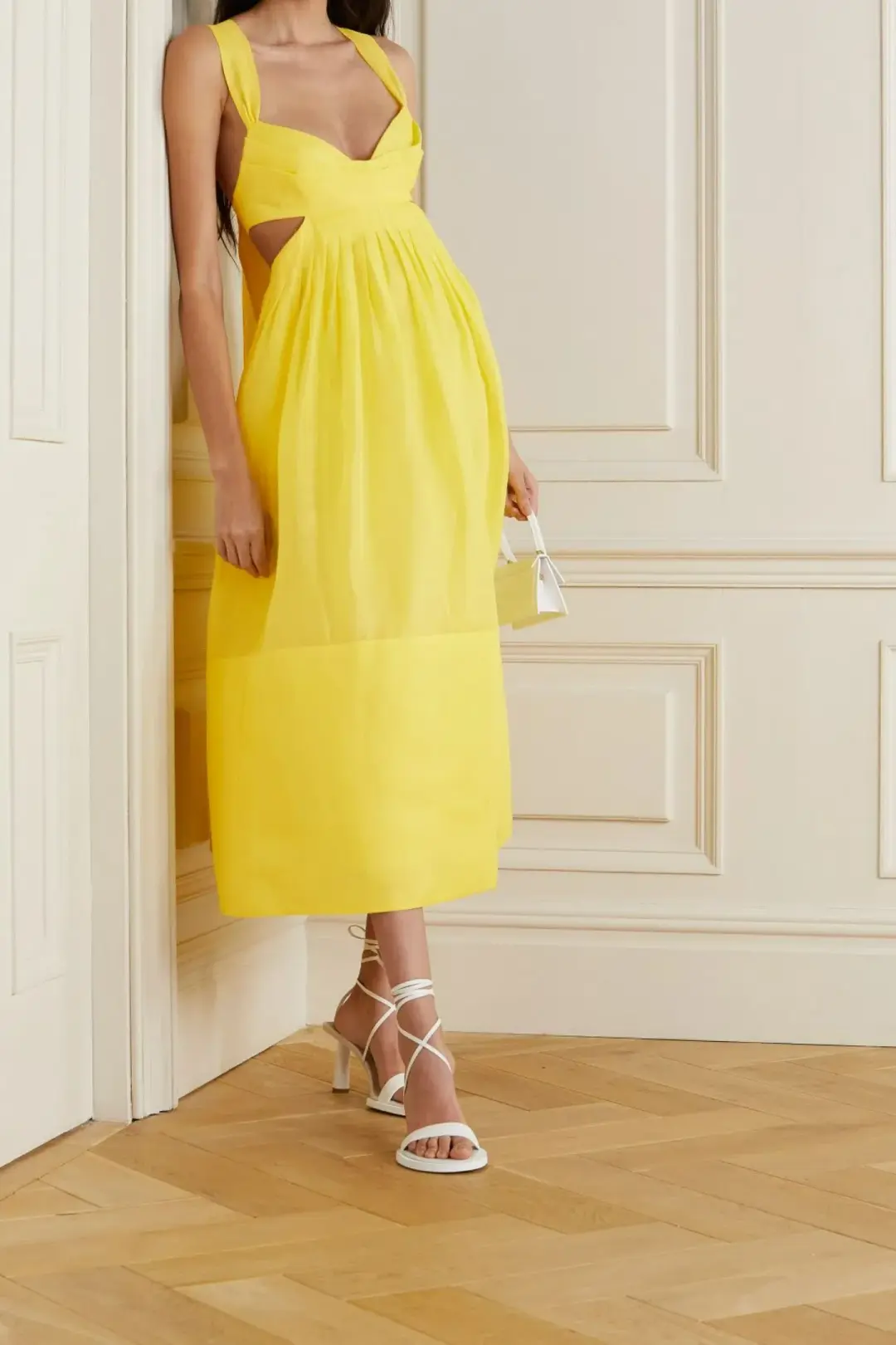 Zimmermann Botanica Bralette Gown In Sunshine Yellow Size 1 / AU 10 for rent on The Volte - main image