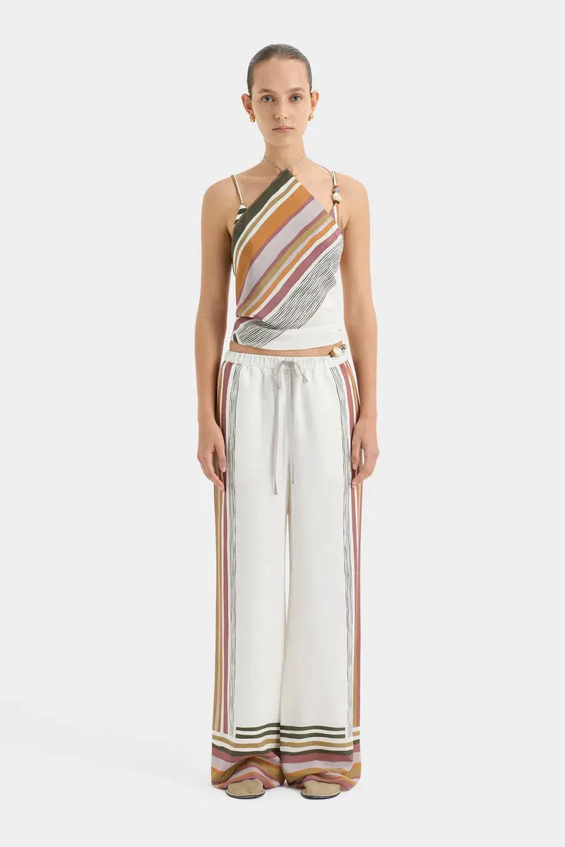 Sir the Label Caprera Scarf And Caprera Pant Set Milazzo Stripe Size 10 for rent on The Volte - main image