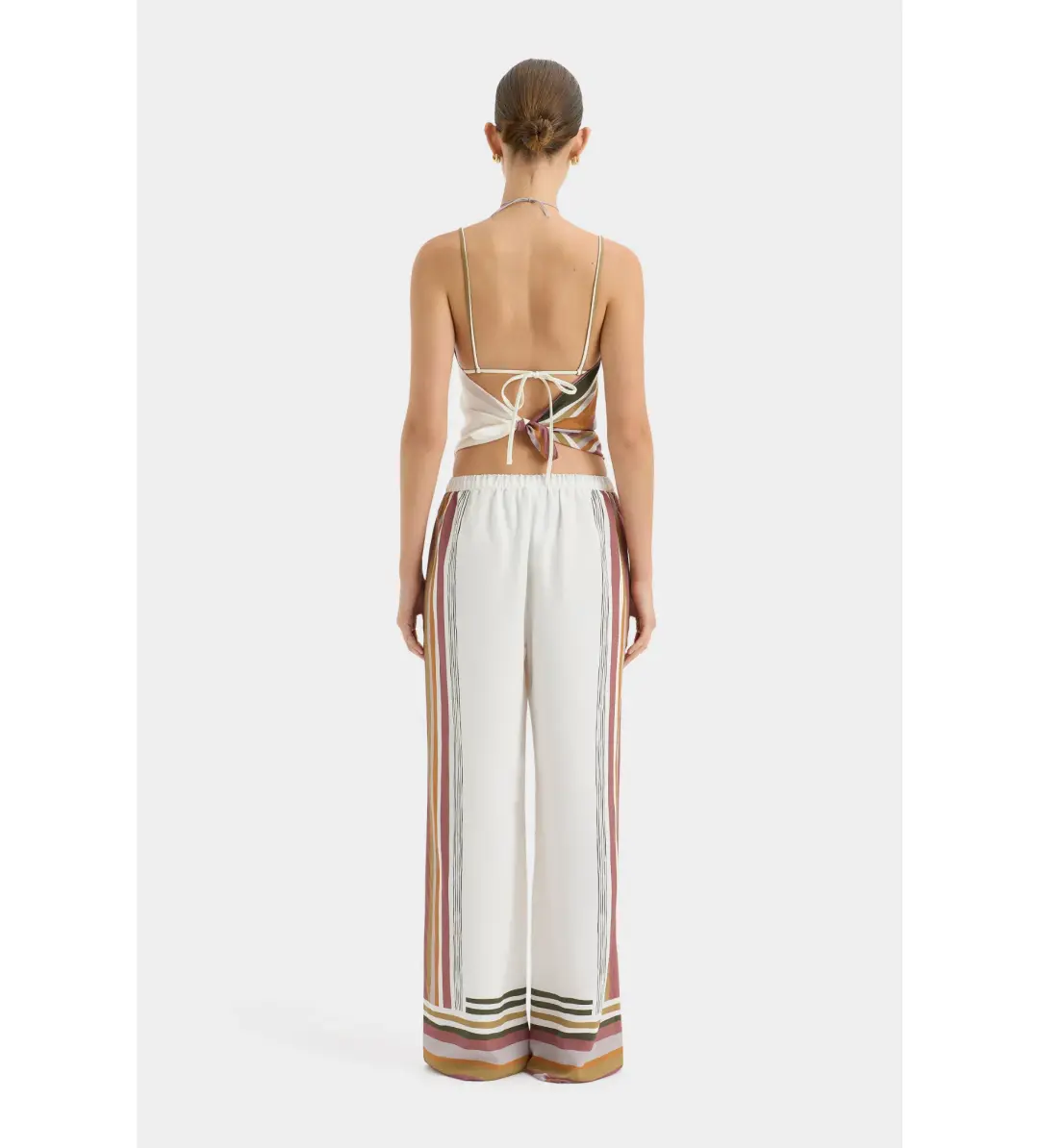 Sir the Label Caprera Scarf And Caprera Pant Set Milazzo Stripe Size 8 for rent on The Volte - main image