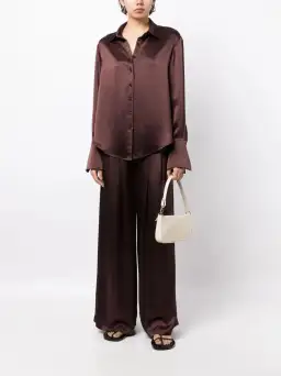 Anna Quan Lana Shirt and Matteo Pant Shaved Chocolate Size 8