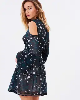 Keepsake the Label Night Dance Mini Dress Black Floral Size 6 for rent on The Volte - image 3