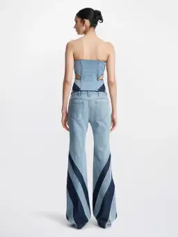 Dion Lee Darted Denim Set Blue Size 8 for rent on The Volte - image 4