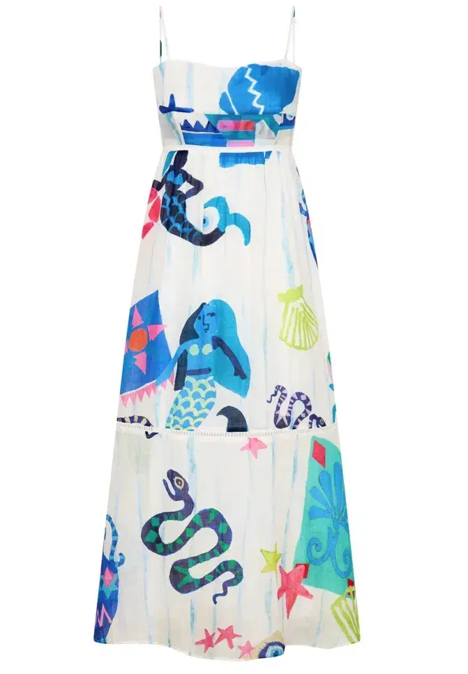 Kate Ford Pella Ladder Bustier Dress Print Size 4 / 14 AU for rent on The Volte - main image