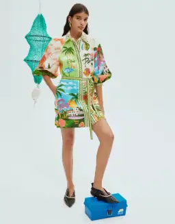 Alemais Paradiso Mini Dress Print Size 14 for rent on The Volte - image 1