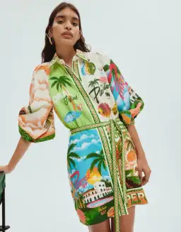 Alemais Paradiso Mini Dress Print Size 14 for rent on The Volte - image 4