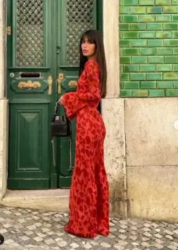 Realisation Par The Gia Maxi Dress Havana Print Size XS /6 for rent on The Volte - image 4