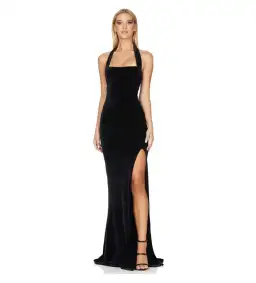 Love Nookie Vera Velvet Gown Black Size 6 for rent on The Volte - image 1
