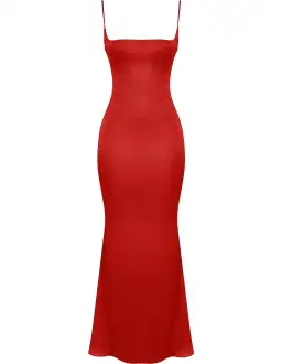 House of CB Olivette Red Rose Satin Corset Maxi Dress Red Size 12 for rent on The Volte - image 3
