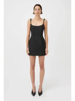 Camilla & Marc Malla Mini Dress in Black Size AU 10