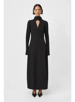 Camilla and Marc Tenera Cocoon Maxi Dress in Black Size AU 8