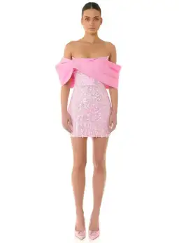 Eliya The Label Bianca Mini Dress Pink Size L / AU 12