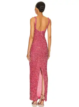 Nbd Janhvi Maxi Dress Pink Size Medium / Size AU 10 for rent on The Volte - image 2