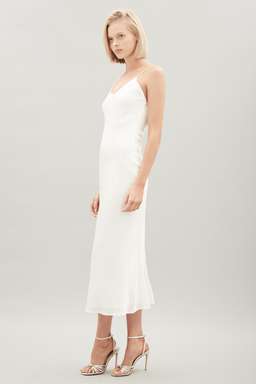 Hansen & Gretel Demi silk Dress Bone Cream 8 for rent on The Volte - image 1