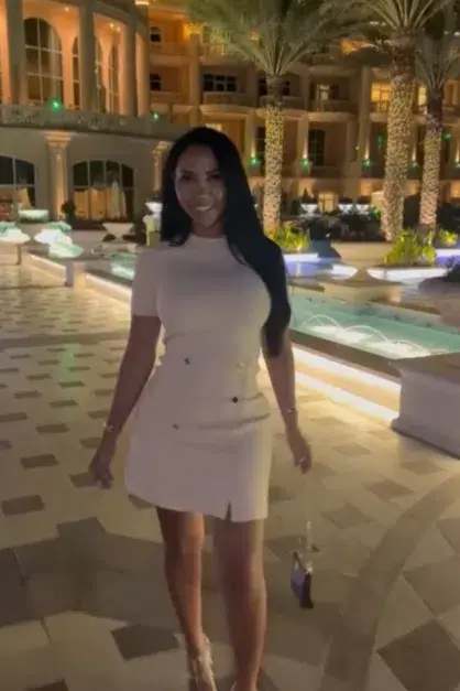 Sandro Short Knitted Dress Beige Size 6 for rent on The Volte - main image