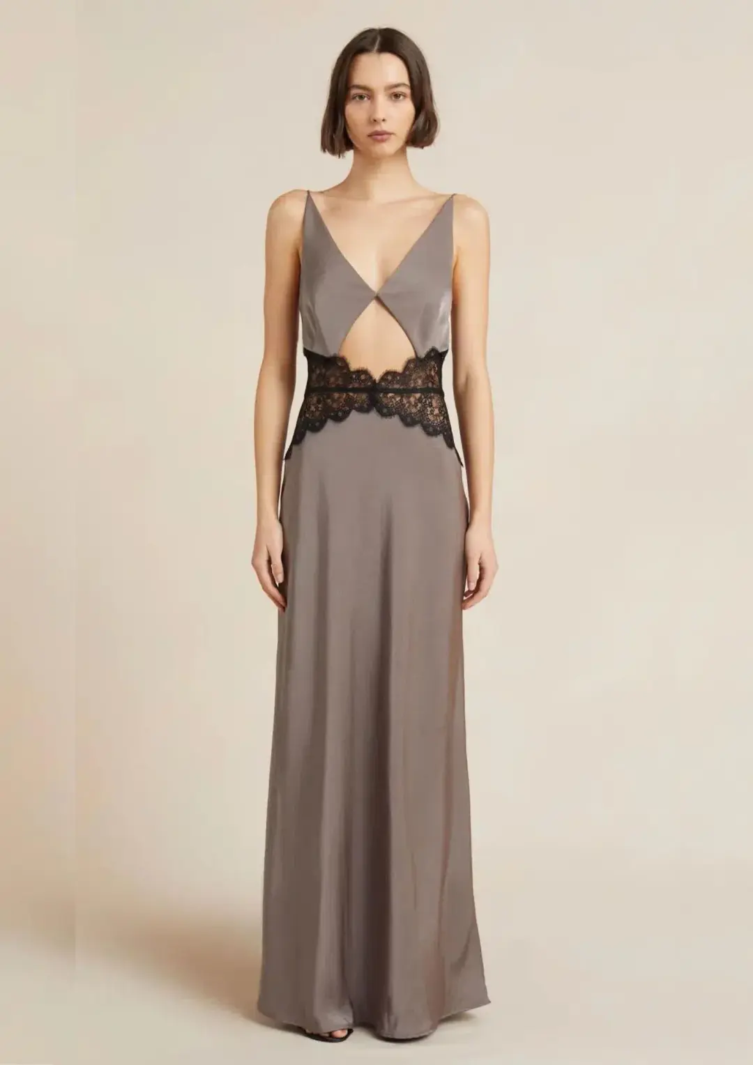 Bec & Bridge Camille Maxi Dress in Pewter Grey Size 8 for rent on The Volte - main image