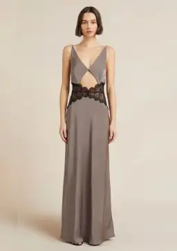 Bec & Bridge Camille Maxi Dress in Pewter Grey Size 8 for rent on The Volte - image 1