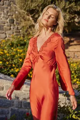 Tigerlilly Aurora Ezra Maxi Dress Ginger Spice Size 10